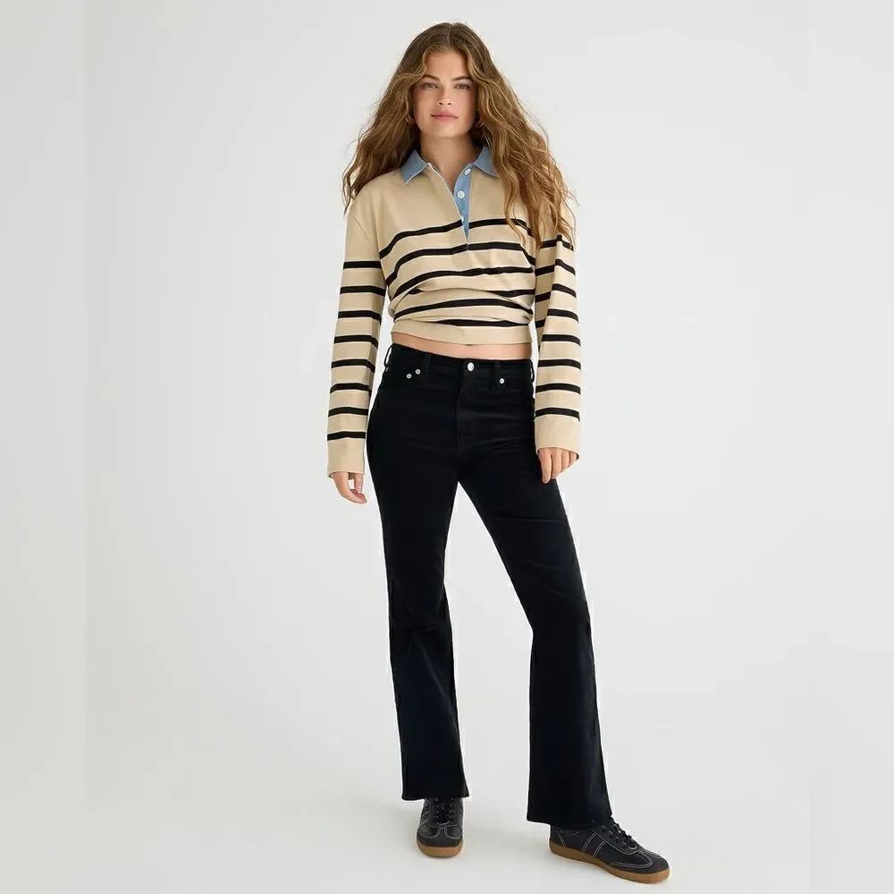 J Crew High Rise Slim Demi Boot Corduroy Pants NWT